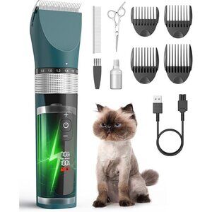 ONEISALL cordless Cat Clippers for Matted long Hair 5-Speed Quiet shaver
